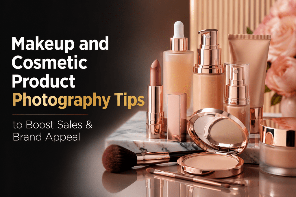 cosmetic product photography studio lighting setup for skincare products